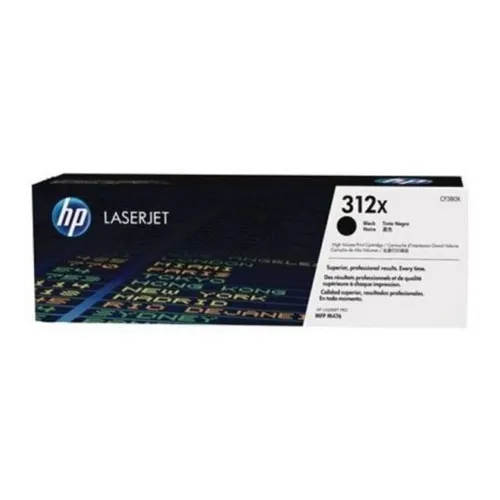 HP Toner CF380X 312X schwarz - Originaltoner mit hoher Kapazität für bis zu 4.400 Seiten, ideal für HP Color LaserJet Pro MFP Series