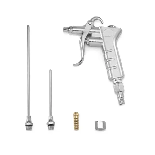 Druckluft-Ausblaspistole | mit 3 Düsen 15-80-160mm | Luftdruckpistole, die sich zum Säubern und Ausblasen von Hohlräumen und ähnlichen Orten eignet.