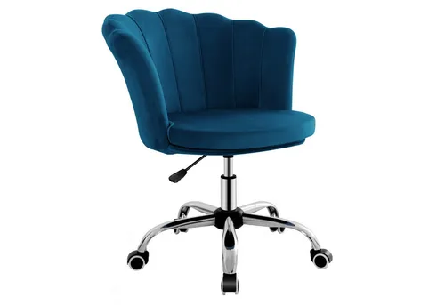 COSTWAY Drehstuhl, 48-53cm höhenverstellbar, 360° drehbar, mit Rollen
