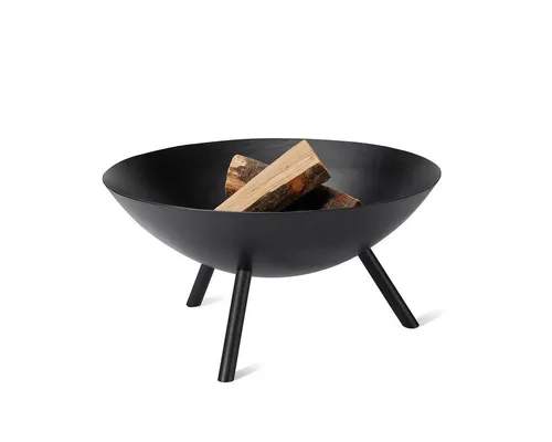 Philippi Flames Feuerschale L Stahl, pulverbeschichtet, 56 cm - Grills - Puristische Feuerschale mit 2-in-1-Funktion, verwandelt sich schnell in einen Grill aus robustem 3 mm Stahl für sichere Lagerfeuer-Abende.