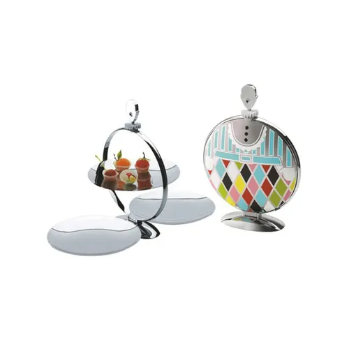 Alessi Fatman MW08 Etagere faltbar in silber von Alessi