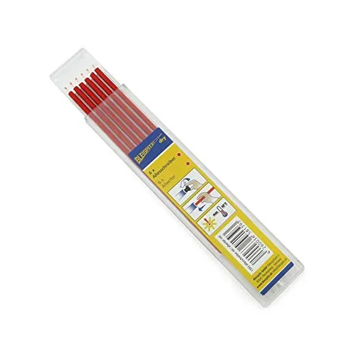 Pack of 6 Leadspitz Allespener Refills 2.8 mm for Deep Hole Marker Dry Red