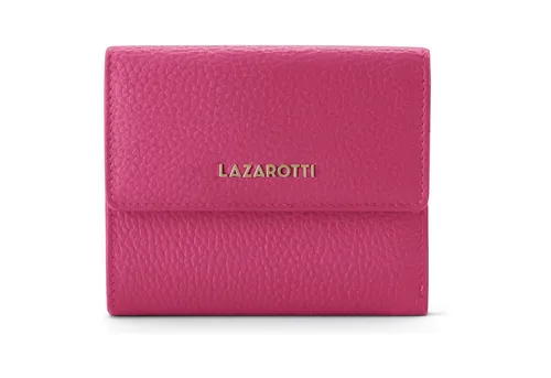 Lazarotti Bologna mittelgroße Leder Geldbörse Damen in pink von Lazarotti