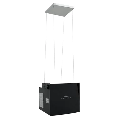 vidaXL Insel Dunstabzugshaube mit Berührungssensor - Moderne Dunstabzugshaube mit Touch-LCD und LED-Beleuchtung, ideal für effiziente Luftreinigung in deiner Küche. Abnehmbarer Fettfilter und elegantes Hartglas-Design sorgen für stilvolle Funktionalität.