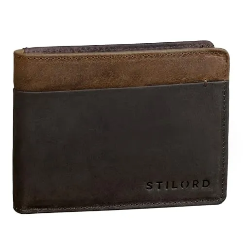 STILORD Sterling RFID Geldbeutel Herren - Vintage Leder Portemonnaie mit NFC Ausleseschutz, stilvolles Design und hohem Datensicherheitsschutz in Geschenkbox