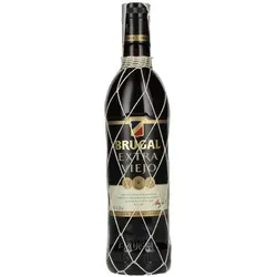 Brugal EXTRA VIEJO Rum Dominicano 38% Vol. 0,7l - Premium Rum mit bis zu 8 Jahren Reifung in amerikanischen Eichenfässern, aromatisch mit Noten von Vanille, Karamell und süßen Gewürzen – ideal für Genießer.