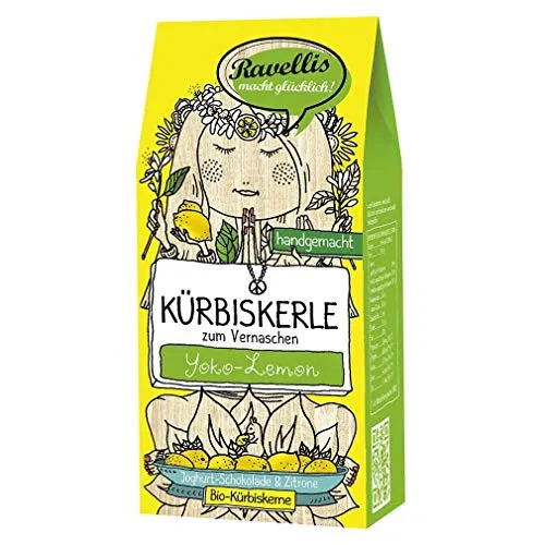Ravellis Bio Kürbiskerle Joghurt-Schokolade & Zitrone