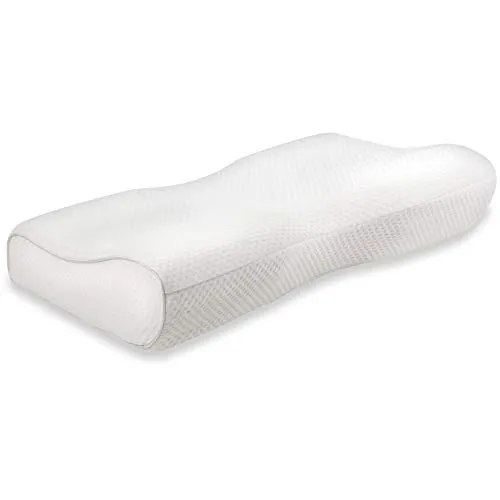 Vitabo anschmiegsames Kopfkissen aus Memory-Schaum I großes ergonomisches Schmetterling Kissen – Nackenstützkissen für Seitenschläfer aus Viscoschaum