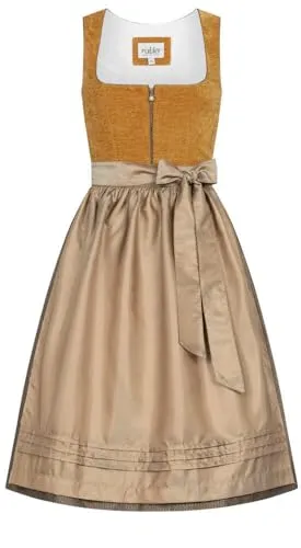 Nübler Trachtenkleid Midi Dirndl Kira in Gelb in gelb von Nübler