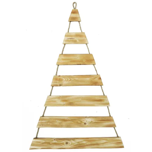Weihnachtsbaum Adventskalender mit 24 Plätzen geflammt Deko-Holzleiter Weihnacht