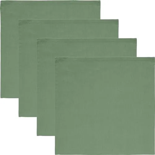 REDBEST Serviette Tulsa 4er-Pack Baumwolle Salbei Größe 40x40 cm