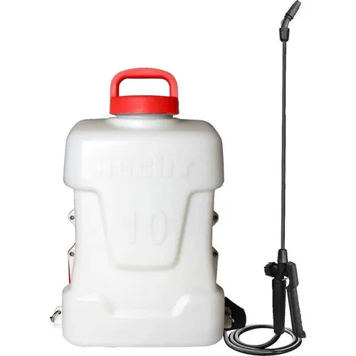 Hecht Akku-Drucksprühgerät 410 - Drucksprüher mit 10 Liter Fassungsvermögen, 2,5 bar Druck und 150 cm Schlauch für müheloses Sprühen von Pflanzenpflegeprodukten – ideal für Gärten und große Flächen.