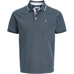 Jack & Jones Poloshirt JJEPAULOS POLO SS NOOS – Slim Fit in Blau XXL (58/60) - Modisches Poloshirt aus 100% Baumwolle in Slim Fit, ideal für lässige Outfits. Pflegeleicht und maschinenwaschbar, mit klassischem Polokragen und knöpfbarem Ausschnitt.