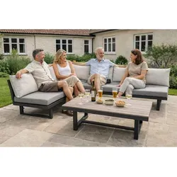 Produktbild Green Spirit® Gartenmöbel Lounge-Set Manhatten – Höhenverstellbar & Modular
