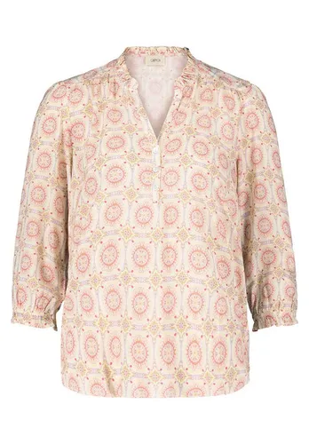 Cartoon Damen Casual-Bluse mit Raffung 36, Cream/Rosé von Cartoon