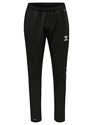 hummel hmlCORE XK Training Poly Pants - Trainingsbekleidung aus atmungsaktivem BEECOOL Material mit gerippten Einsätzen und verstellbarer Zugschnur für optimalen Tragekomfort beim Sport.