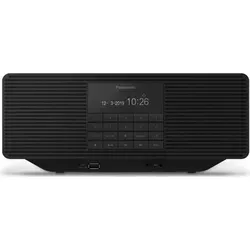 Panasonic RX-D70BTEG-K schwarz - All-in-One CD Radio-System mit Bluetooth, hochwertigem Sound und tragbarem Design für überall