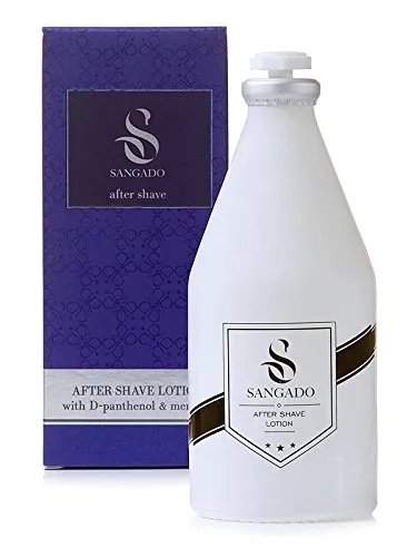 SANGADO Aftershave-Lotion für Männer , Feuchtigkeitsspendend, Erfrischend, Luxuriös, Waldiger, Aquatischer Duft, Feine Französische Essenzen, Langanhaltend, Modern, Energetisch, 100ml