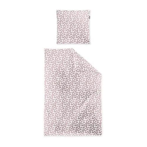 Irisette Bettwäsche Seersucker, 2-teilig rosa - Bettwäsche aus 100% Baumwolle im modernen Punktedesign, ideal für angenehme Nächte und pflegeleicht bei 60°C waschbar.