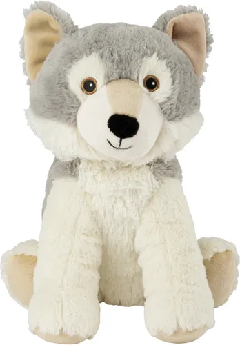 Warmies Wärmetier Wolf (35 cm) - Heizkissen mit entspannender Wärme, ideal zum Kuscheln und Entspannen, perfekt für kalte Tage.
