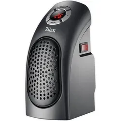 Zilan Mini Keramik Heizlüfter | LED-Anzeige | 12h Timer | 400 W - Weiß/Schwarz