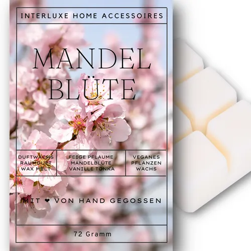 Interluxe Duftmelt Mandelblüte Duftwachs Raumduft Duft Waxmelt Wachsmelt