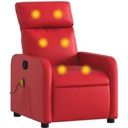 Maison Exclusive Massagesessel Rot Kunstleder