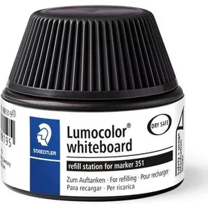 STAEDTLER 488 51-9 Tinte für Marker Lumocolor - 30 ml, schwarz, umweltfreundlich und einfach nachfüllbar für ständige Einsatzbereitschaft