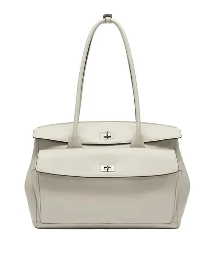 Liebeskind Berlin Schultertasche Satchel Bag aus echtem Leder - Elegante Schultertasche in genarbter Optik mit durchdachter Fächerstruktur. Maße: 34 x 24 x 12 cm. Ideal für den täglichen Gebrauch und bietet ausreichend Platz für Ihre Essentials.