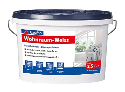 Baufan Wohnraumweiss 2,5l