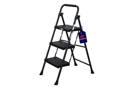 PROREGAL Profi-Trittleiter mit 3 XXL-Stufen - Leitern, TÜV/GS zertifiziert für höchste Sicherheit und Traglast von 150kg, ideal für sicheres Arbeiten in jeder Höhe.