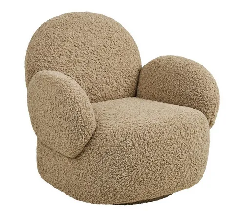 ebuy24 Relaxsessel Lina mit Drehfunktion in Hellbraun