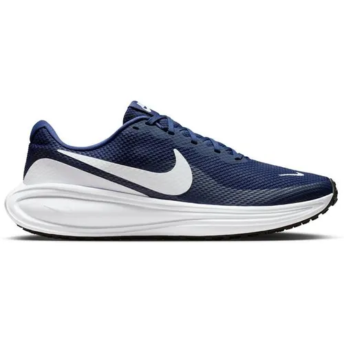 Nike Herren Sneaker REVOLUTION 8 blau Größe EUR 47 - Modischer Herrenschuh REVOLUTION 8 von Nike in Größe 47. Hochwertiges Synthetikmaterial, flache Gummisohle für besten Grip und auswechselbare Decksohle für individuelle Anpassung.