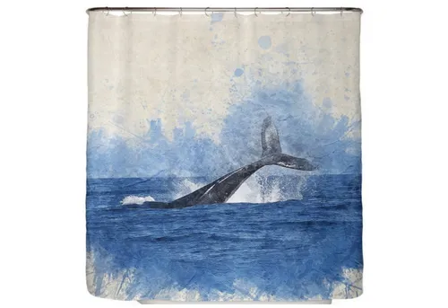 Arteneur Duschvorhang Breite 200 cm, Anti-Schimmel Beschichtet, Beschwerter Saum, Waschbar 40°C