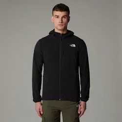 The North Face Mens Nimble Hoodie - Winddichte Softshell-Jacke für Herren - Wanderhosen: Die Mens Nimble Hoodie bietet winddichten Schutz und Wasserabweisung dank innovativem WindWall-Gewebe, ideal für aktive Outdoor-Aktivitäten.