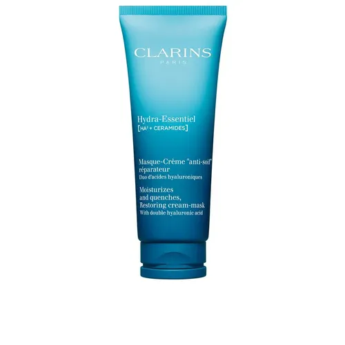 CLARINS Hydra Essentiel Maske 75 ml - Feuchtigkeitsspendende Gesichtsmaske - Tagespflege mit Ceramid für intensive Feuchtigkeit, ideal für trockene Haut und zur Regeneration im Alltag.