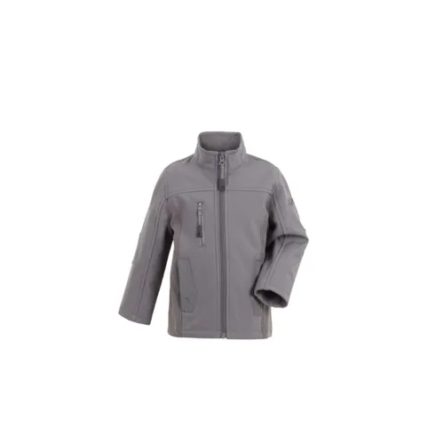 Planam Norit Kinder Junior Pure Softshelljacke zink Modell 6557 Gr. 86/92 - Funktionsjacken für Kinder mit optimaler Passform, zahlreichen Taschen und reflektierenden Elementen für Sicherheit bei jedem Wetter.