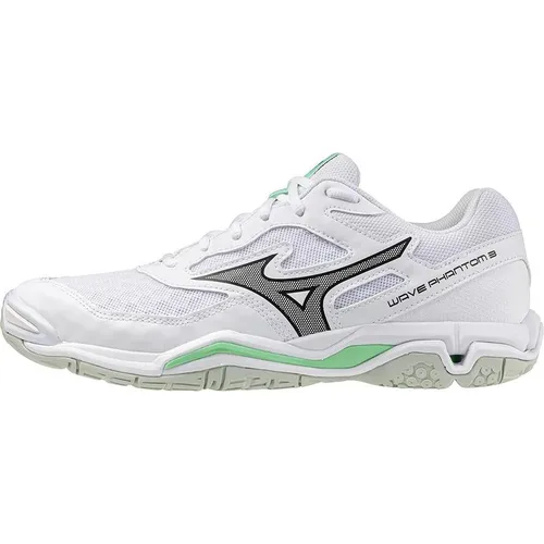 Mizuno Wave Phantom 3 Indoor-Sportschuhe - Optimaler Dämpfung und Stabilität - Hallenschuhe mit Mizuno Wave Technologie für perfekte Dämpfung und Stabilität. Leicht und atmungsaktiv, ideal für Handballspieler, die Agilität und Komfort suchen.