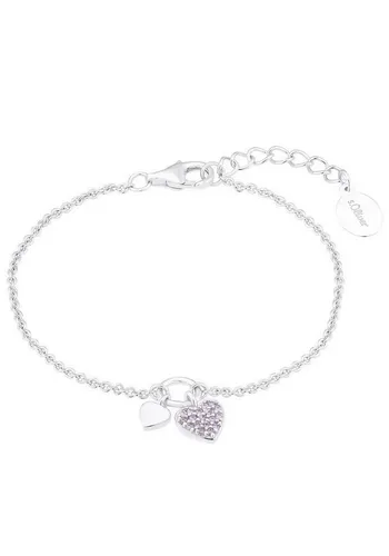 s.Oliver Armband 925 Sterling Silber für Mädchen in lila von s.Oliver