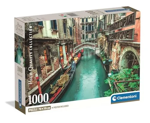 Clementoni Puzzle Collection - Evening in Tokyo 1000 Stücke, Compact Box - Puzzle für Erwachsene 14-99 Jahre, Geschenk für Mann und Frau, Made in Italy, 39945
