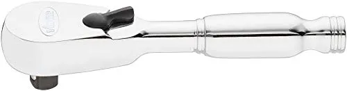 VIGOR Feinzahn-Umschaltknarre V4944-XS - Umschaltknarre, extrakurze Ausführung mit 72 Zähnen und nur 5° Betätigungswinkel, ideal für enge Räume und präzise Arbeiten.