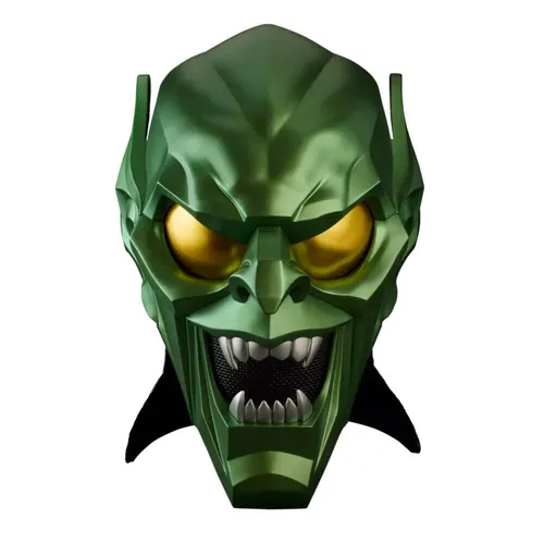 Hasbro - Replik Helm Green Goblin 1/1 - Marvel Legends Helmet - Action- & Spielfiguren, detailgetreue Nachbildung des ikonischen Green Goblin Helms für Sammler und Fans.
