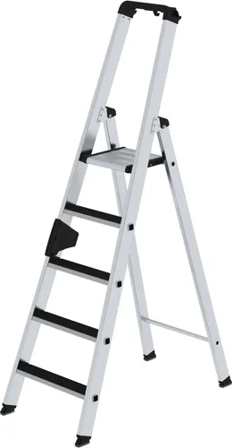 Stufen-Stehleiter einseitig begehbar mit clip-step 5 Stufen