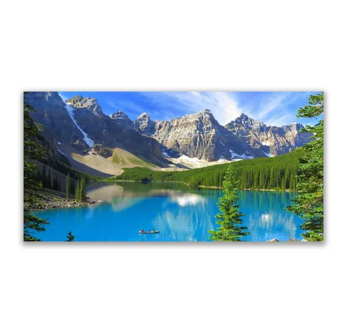 Tulup Leinwandbild Berglandschaft – Fertig zum Aufhängen in blau von Tulup
