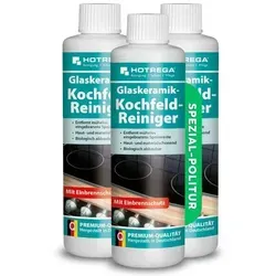 HOTREGA Glaskeramik Kochfeld Reiniger 250ml Set - Menge:3