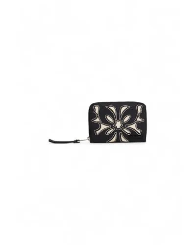 Desigual Sybilla Marisa Medium Wallet - Elegante Geldbörse in Schwarz - Geldbörsen & Etuis, stilvolle Geldbörse aus 100% Polyurethan mit abstraktem Muster und Platz für Kreditkarten - ideal für Damen.