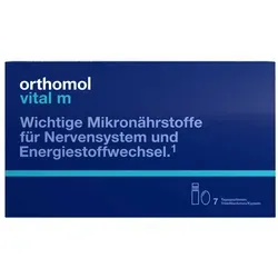 Orthomol Vital m Trinkfläschchen/Kapseln - Nahrungsergänzungsmittel zur Verringerung von Müdigkeit und Erschöpfung. Enthält wichtige Mikronährstoffe für einen normalen Energiestoffwechsel und eine gesunde Herzfunktion.