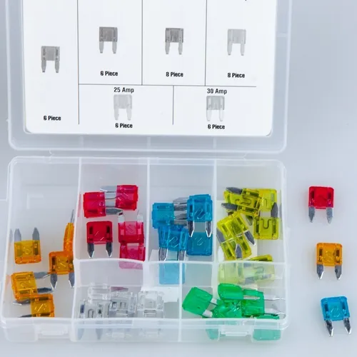 Sicherungssatz Mini 40tlg. Sortiment 5-30A Stecksicherung Auto Flachsicherung