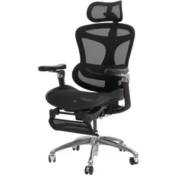 MCW Bürostuhl, Schwarz, Ergonomisch mit Netzbespannung