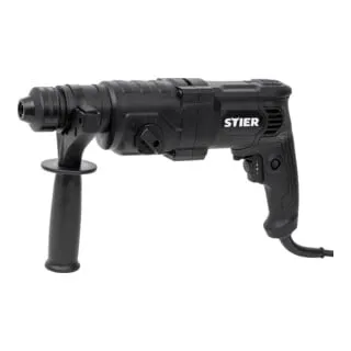 STIER Bohrhammer SHB-T-4900 - Bohrmaschinen mit 800 W und 3,3 J Schlagkraft, ideal für vielseitige Anwendungen in Stahl, Holz, Kunststoff und Beton. Inklusive Meißel und Staubkappe für sofortigen Einsatz.